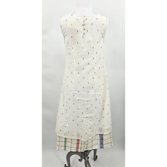 DVAA Tales Untold Florelsket Dress Womens S Blue Ikat Sleeveless - Picture 4 of 7